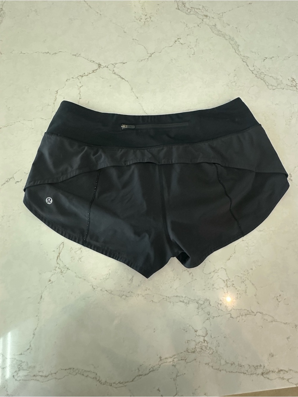 lululemon Speed Up Low Rise 2.5 Black Shorts